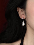 bridal teardrop earrings