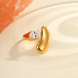 Aurora Sculpted Crystal Ring