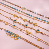 Star Moon Dainty Bracelet