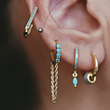 Blue Turquoise Drop Cartilage Hoop