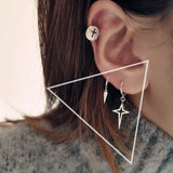 Asymmetrical North Star Ear Cuff