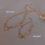 Minimalist Heart Jewelry – 18K Gold Stainless Steel Dainty Commuter Style