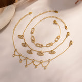 Style Star Evil Eye Dainty Layered Bracelet