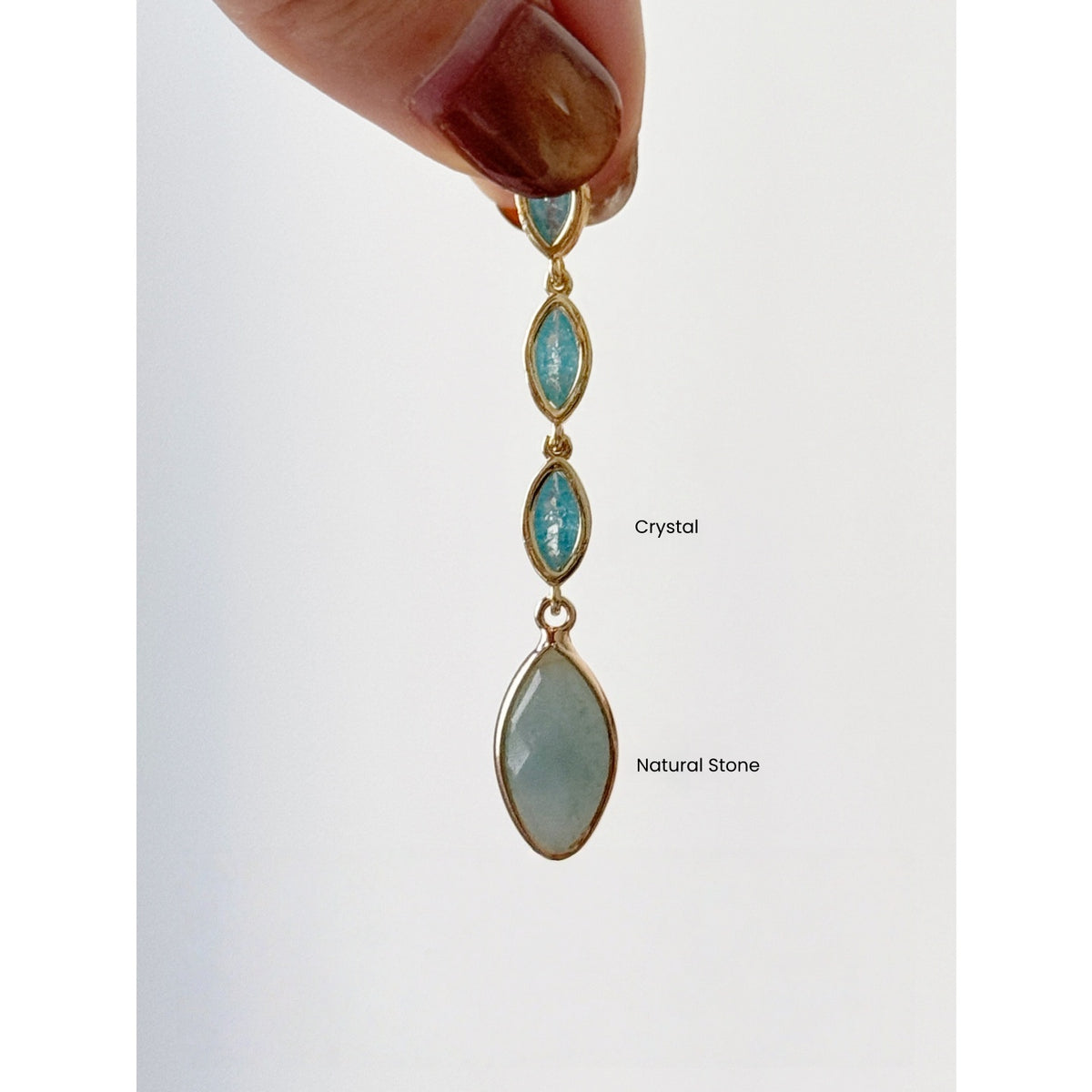 Original Vintage Lake Blue Earrings