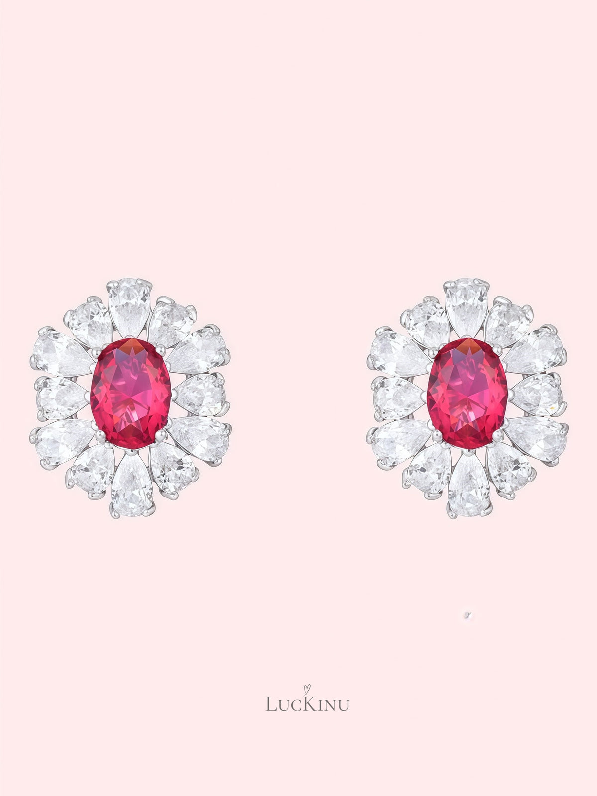 Royal Ruby Vintage Earrings