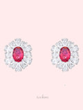 Royal Ruby Vintage Earrings