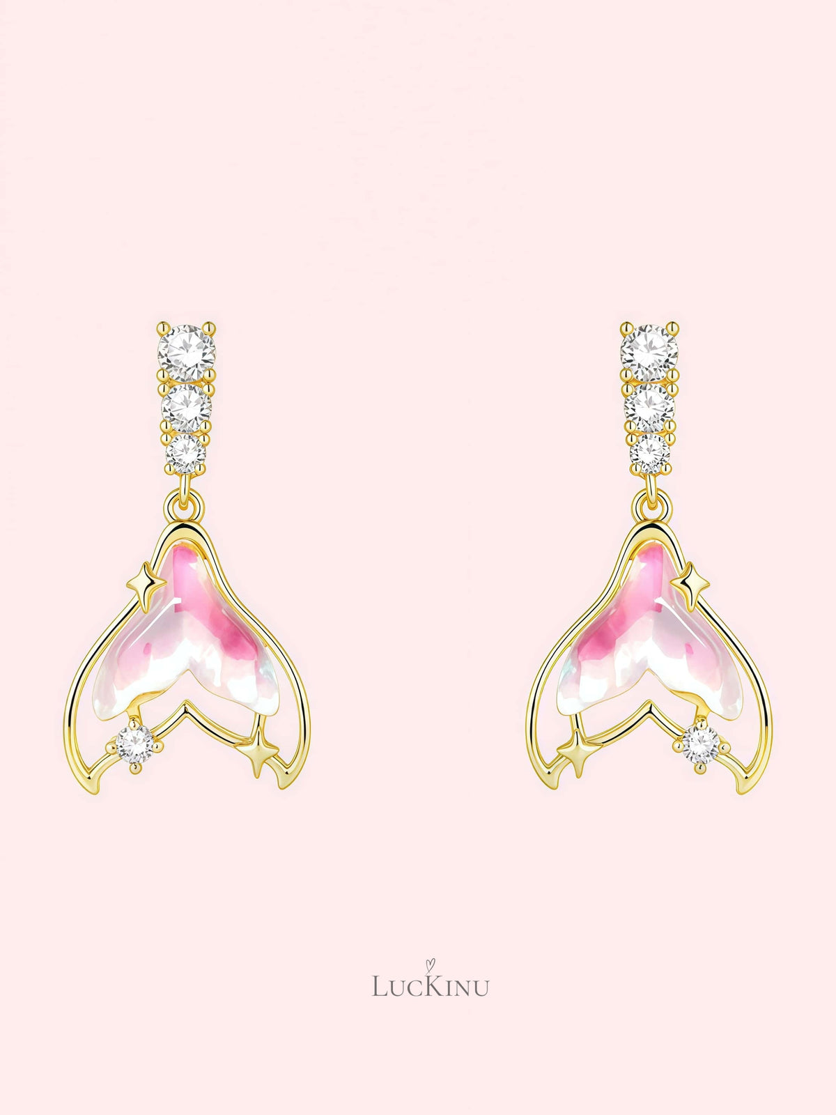 Mermaid Tail Fantasy Earrings