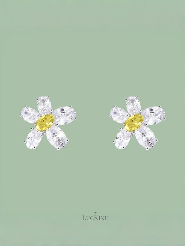 Soft Bloom Earrings Yellow