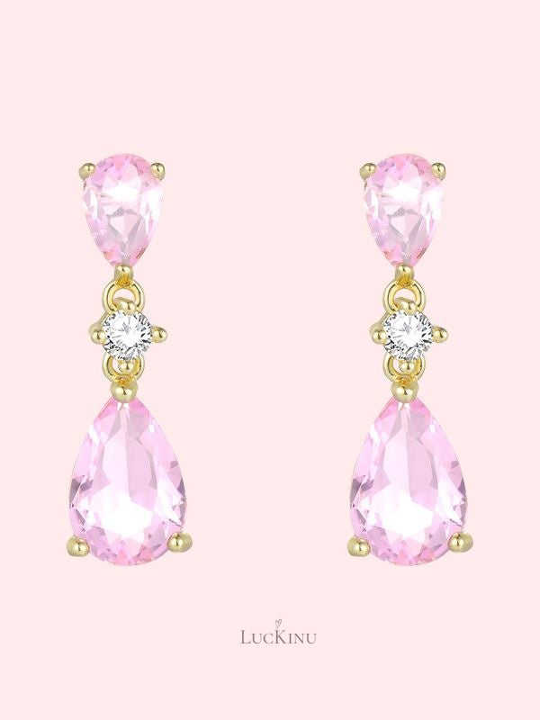 Soft Glow Teardrop Earrings