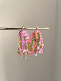 Radium flower tassel earring