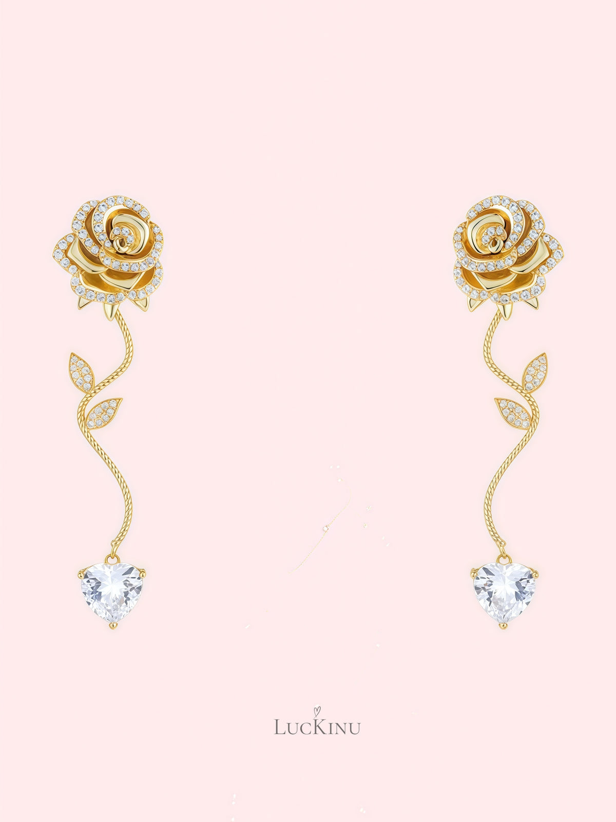 Paris Rose Camellia Earrings