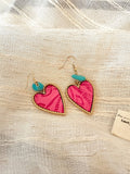 Rose and pure love earring