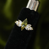 Vintage Marquise Green Stone Cocktail Ring