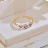 Lavender Open Band Ring