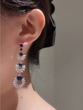 Snow Realm Luxury Tassel Earrings