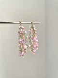 Summer crystal woven flowers earring