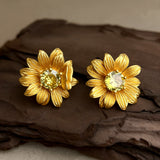 Sunflower Stud Earrings