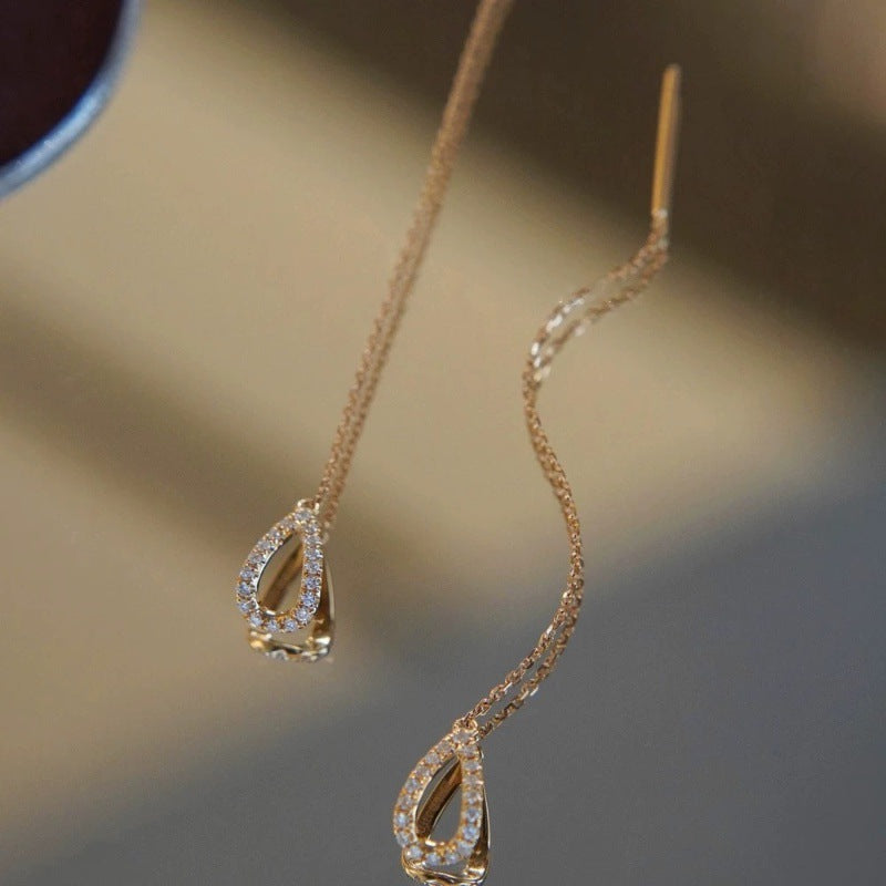 dainty gold hoop earrings