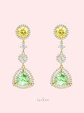 Forest Light Zircon Earrings