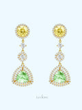 Forest Light Zircon Earrings