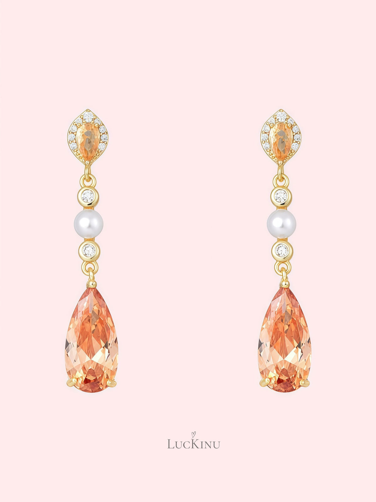 Maple Glow Teardrop Earrings