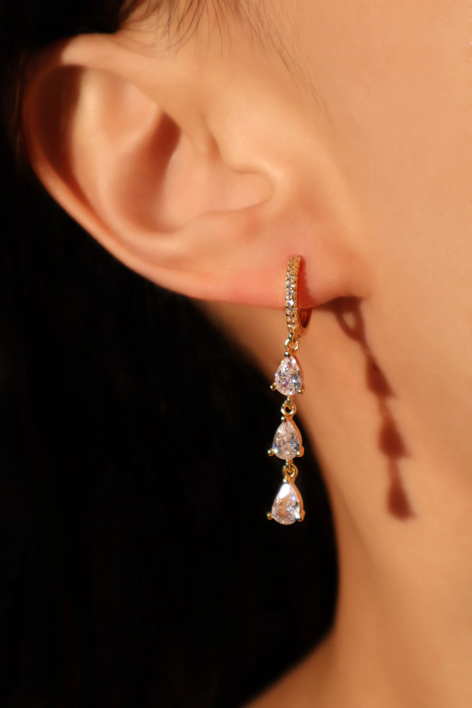 bridal teardrop earrings